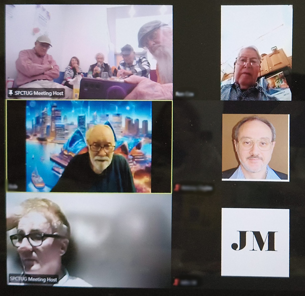 Members online for the End of Year party